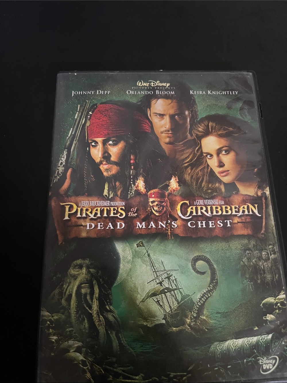 Pirates of the Caribbean: Dead Man's Chest DVD - Black/Green Cover